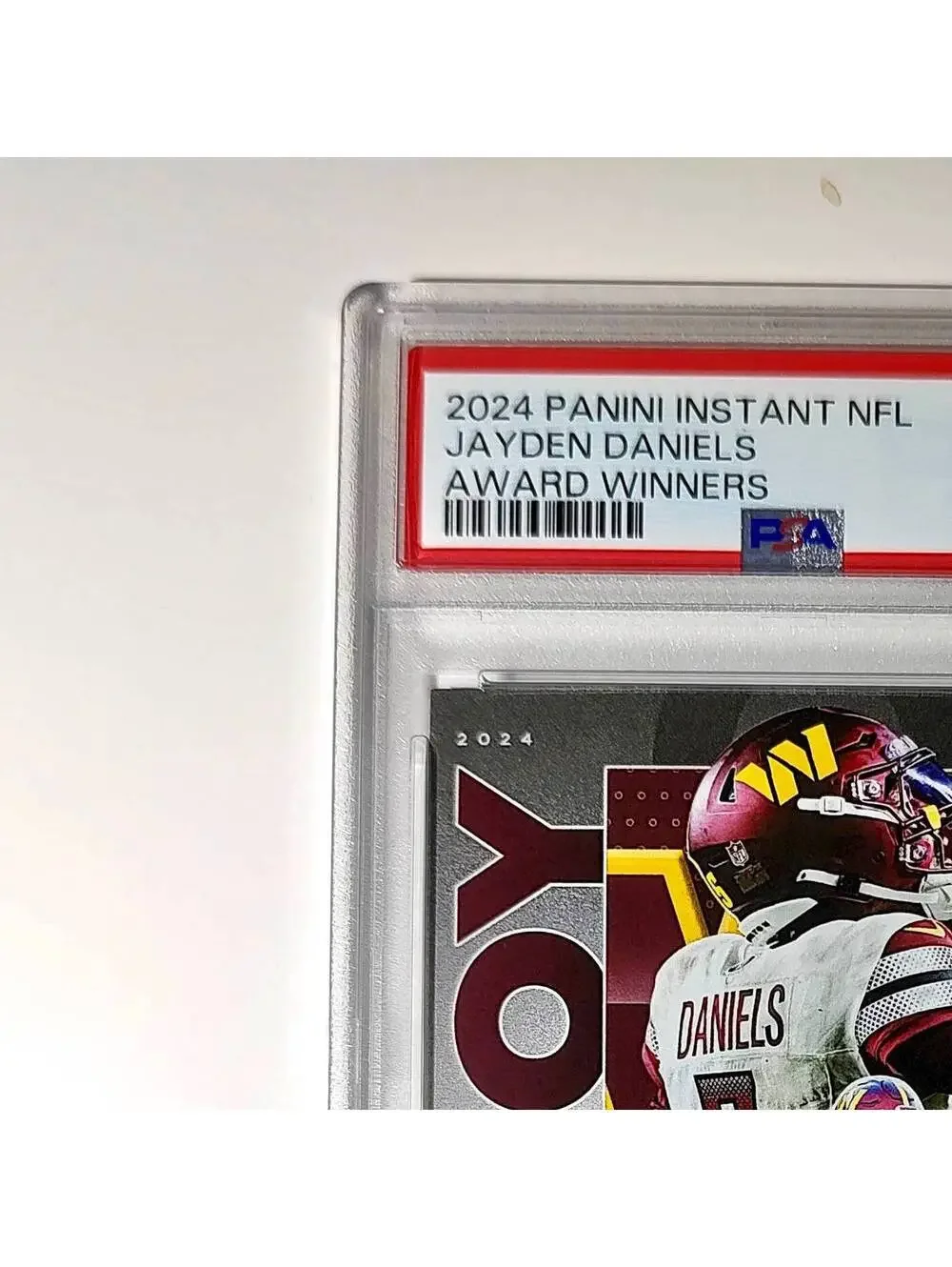 Jayden Daniels 2024 Panini NFL AP Offensive Rookie of the Year Commanders PSA 10